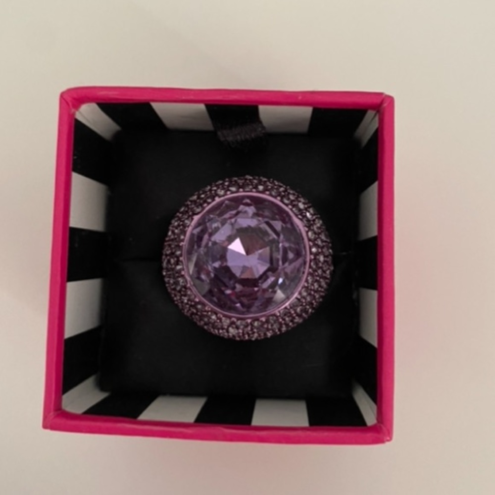 Juicy Couture Purple Rhinestone Ring